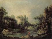 Francois Boucher Landscape with a Pond oil painting picture wholesale